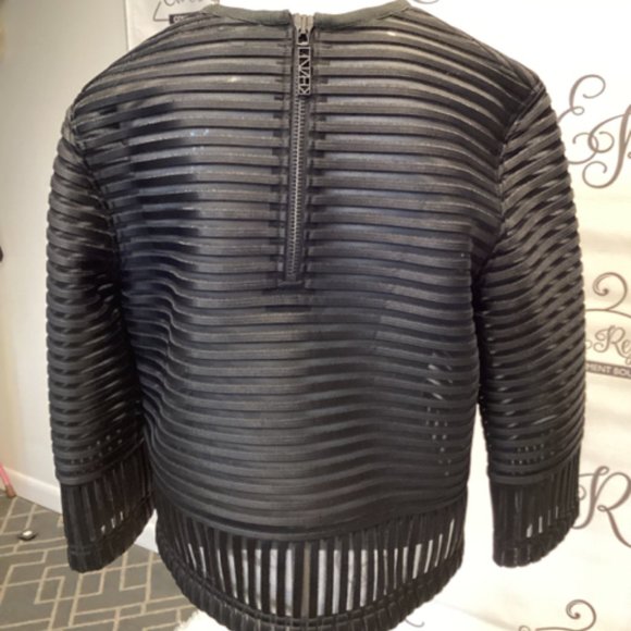 Kenzo Sheer Stripe Sz 40 Top - Picture 3 of 4